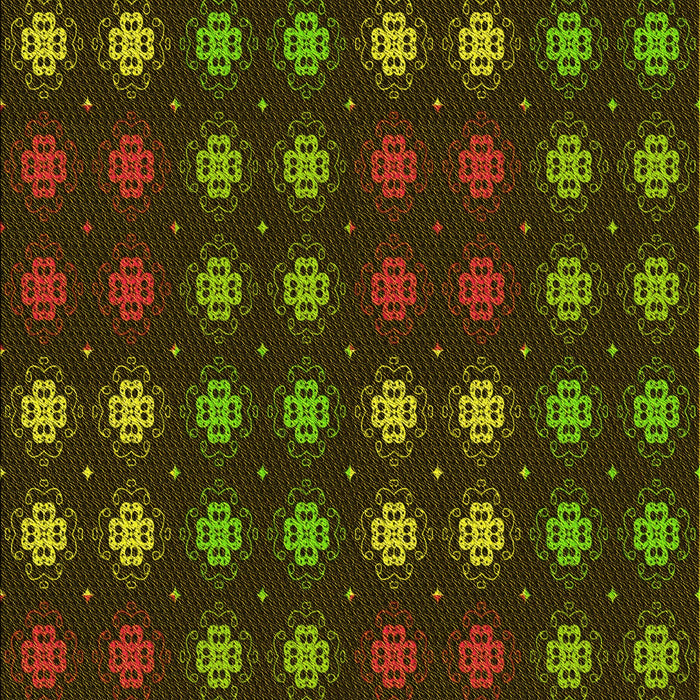 Patterned Black Brown Rug, pat2914yw