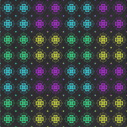 Square Patterned Green Novelty Rug, pat2914