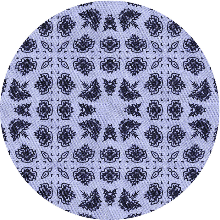 Square Patterned Blue Rug, pat2915blu