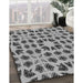 Machine Washable Transitional Silver Gray Rug in a Family Room, wshpat2915gry