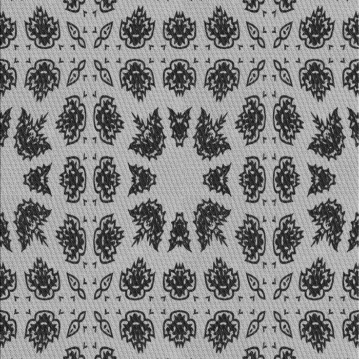 Patterned Silver Gray Rug, pat2915gry