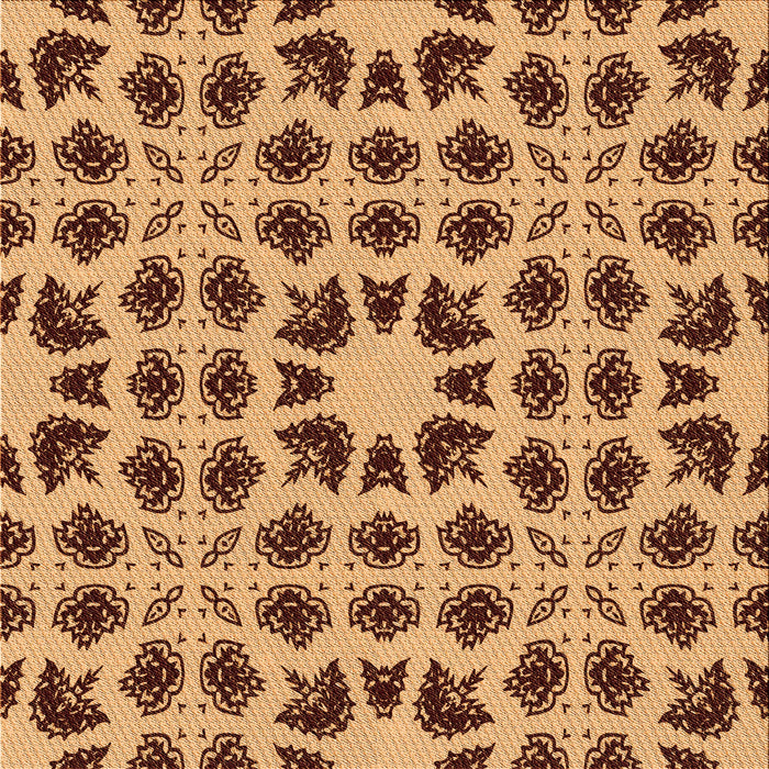 Round Machine Washable Transitional Yellow Orange Rug, wshpat2915org