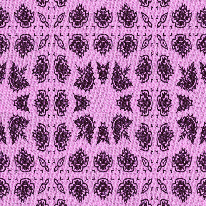 Machine Washable Transitional Dark Magenta Purple Rug, wshpat2915pur