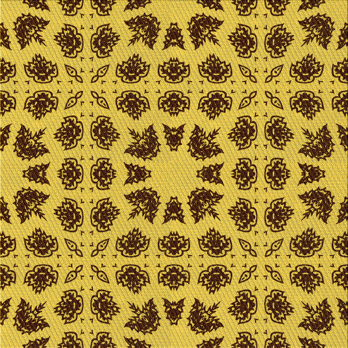 Round Machine Washable Transitional Dark Bronze Brown Rug, wshpat2915yw