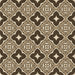 Round Machine Washable Transitional Brown Sugar Brown Rug, wshpat2916brn