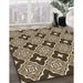 Patterned Brown Sugar Brown Rug in Family Room, pat2916brn