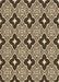 Patterned Brown Sugar Brown Rug, pat2916brn