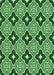 Patterned Deep Emerald Green Rug, pat2916grn