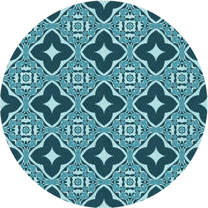 Square Patterned Diamond Blue Rug, pat2916lblu