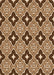 Patterned Red Brown Rug, pat2916org