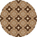 Square Machine Washable Transitional Red Brown Rug in a Living Room, wshpat2916org