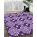 Machine Washable Transitional Bright Purple Rug in a Family Room, wshpat2916pur