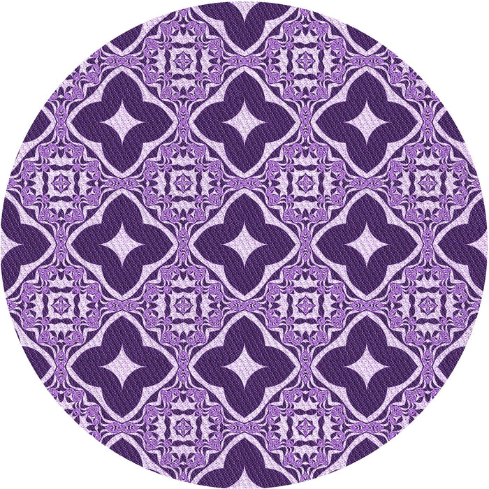 Square Machine Washable Transitional Bright Purple Rug in a Living Room, wshpat2916pur