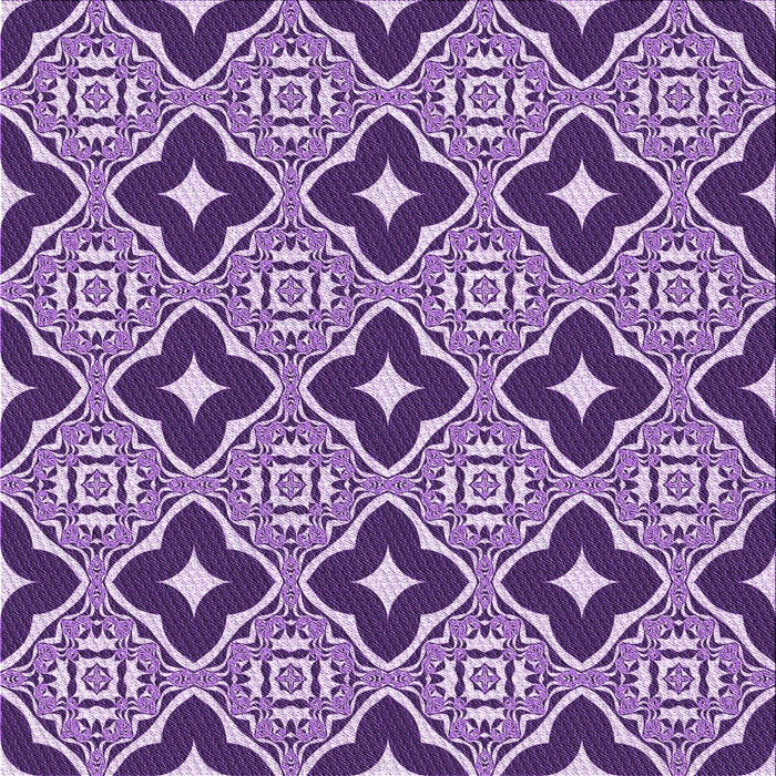 Round Patterned Bright Purple Rug, pat2916pur