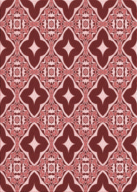 Machine Washable Transitional Tomato Red Rug, wshpat2916rd