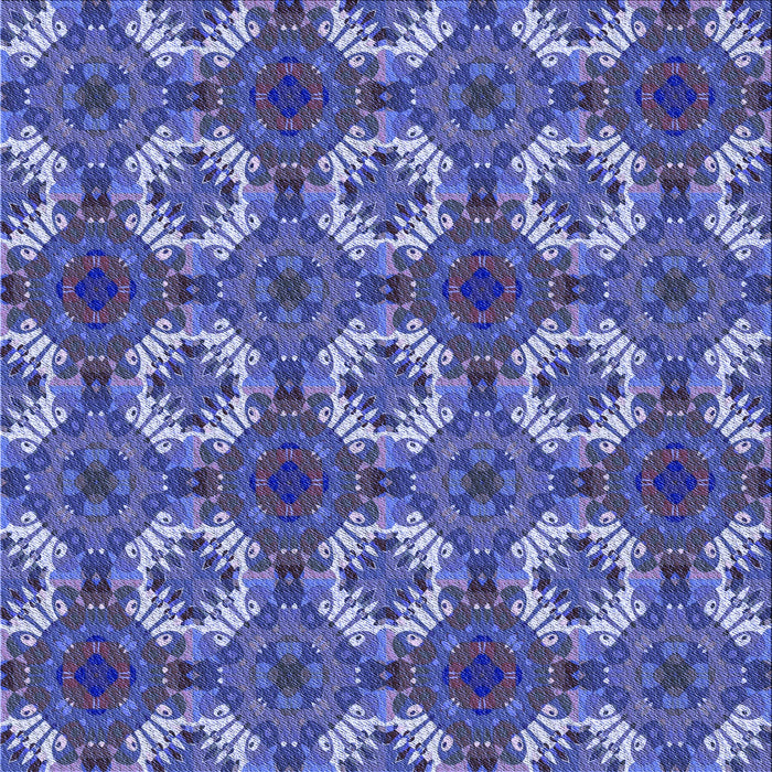 Round Patterned Sky Blue Rug, pat2917blu