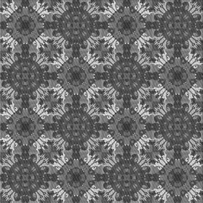 Round Machine Washable Transitional Gunmetal Gray Rug, wshpat2917gry