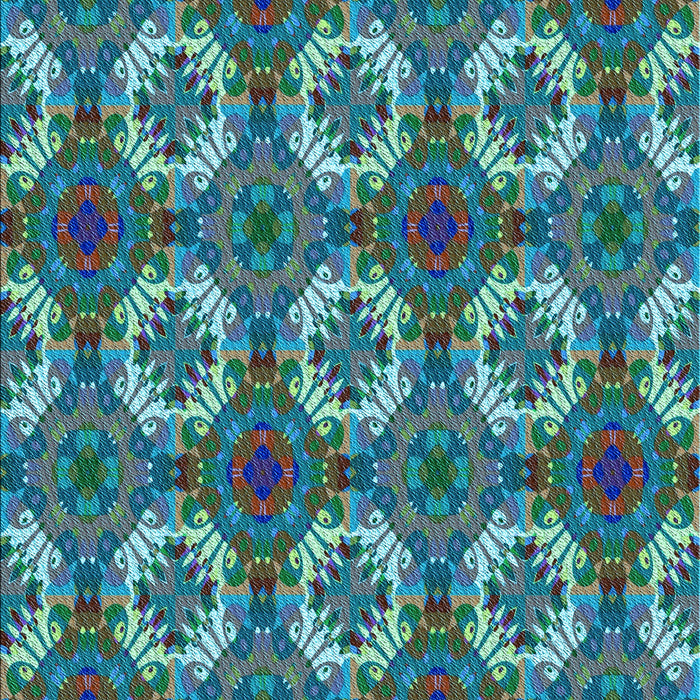 Patterned Blue Rug, pat2917lblu