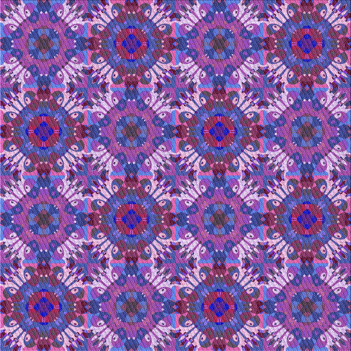 Round Machine Washable Transitional Dark Orchid Purple Rug, wshpat2917pur