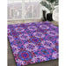 Machine Washable Transitional Dark Orchid Purple Rug in a Family Room, wshpat2917pur