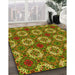 Machine Washable Transitional Pistachio Green Rug in a Family Room, wshpat2917yw