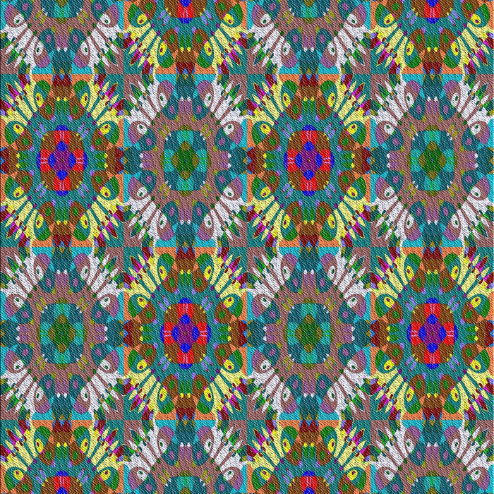 Patterned Dark Sea Green Modern Rug, pat2917