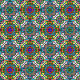 Square Patterned Dark Sea Green Modern Rug, pat2917