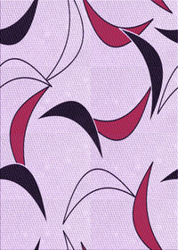 Machine Washable Transitional Orchid Purple Rug, wshpat2918pur