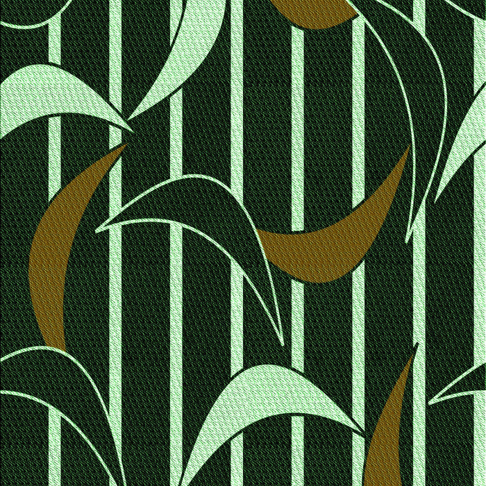 Patterned Green Rug, pat2919grn