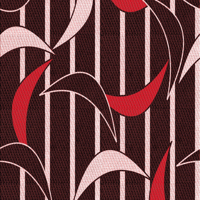 Patterned Red Rug, pat2919rd