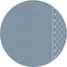 Sideview of Patterned Azure Blue Novelty Rug, pat291