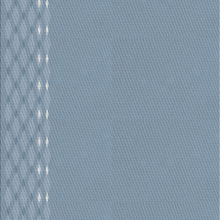 Patterned Azure Blue Novelty Rug, pat291