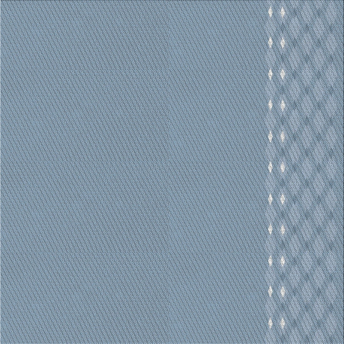 Square Patterned Azure Blue Novelty Rug, pat291