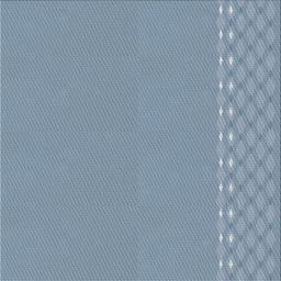 Sideview of Machine Washable Transitional Azure Blue Rug, wshpat291
