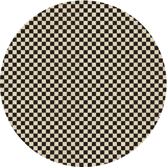 Square Patterned Midnight Gray Rug, pat292brn