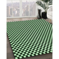 Patterned Light Green Rug, pat292grn