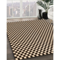 Patterned Black Brown Rug, pat292org