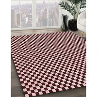 Patterned Baby Pink Rug, pat292rd