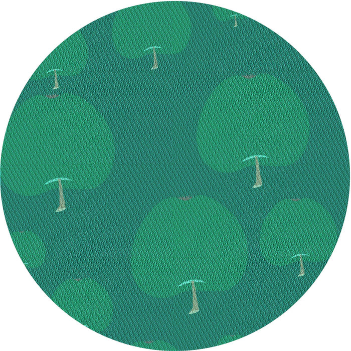 Square Patterned Medium Spring Green Rug, pat2920lblu