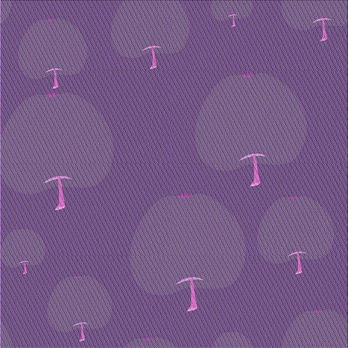 Round Patterned Purple Rug, pat2920pur