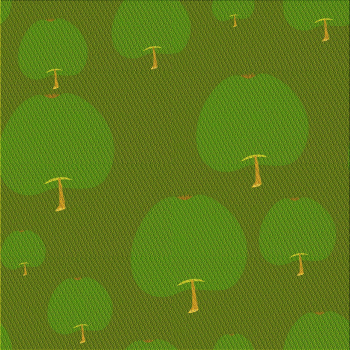 Round Patterned Seaweed Green Rug, pat2920yw