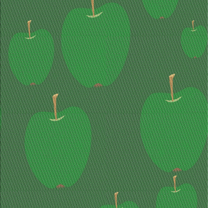 Patterned Deep Emerald Green Novelty Rug, pat2920