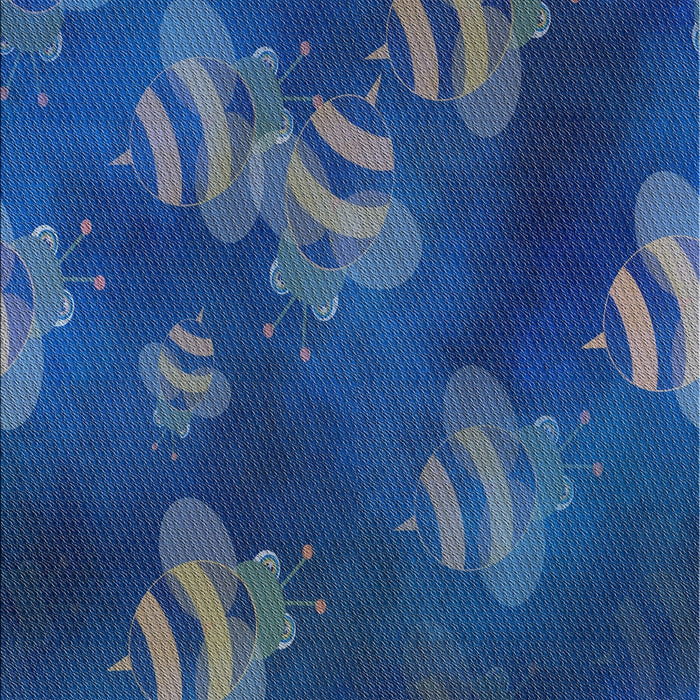 Patterned Blue Novelty Rug, pat2921