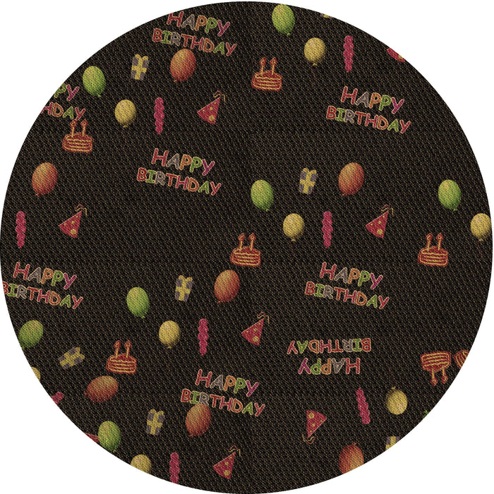 Square Machine Washable Transitional Midnight Gray Rug in a Living Room, wshpat2922brn