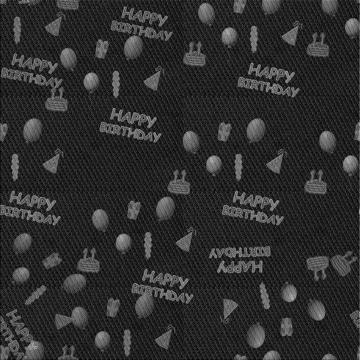 Round Patterned Black Rug, pat2922gry