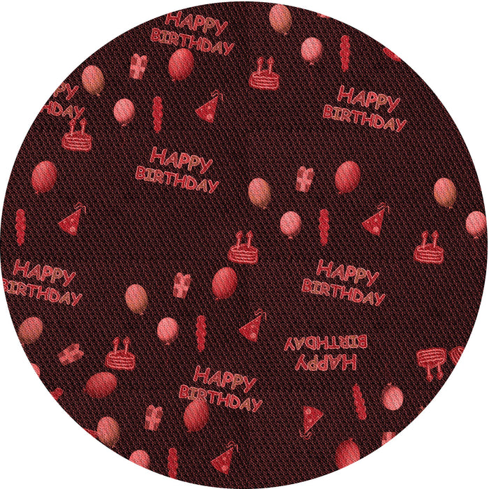 Square Patterned Saffron Red Rug, pat2922rd