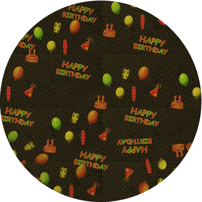 Square Patterned Dark Bronze Brown Rug, pat2922yw