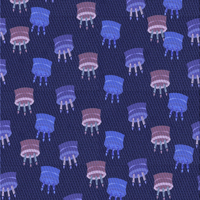 Patterned Midnight Blue Rug, pat2923blu