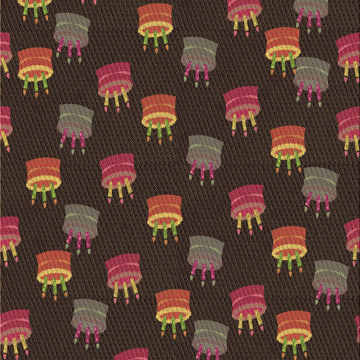 Machine Washable Transitional Red Brown Rug, wshpat2923brn