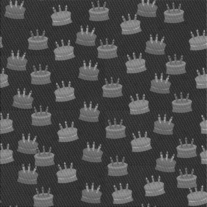 Round Patterned Charcoal Black Rug, pat2923gry